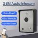 Gsm Audio Voice Intercom Single Door For Entry Access Control System Waterproof