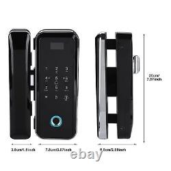 Glass Door Smart Fingerprint Password Lock Remote Access Control System Door