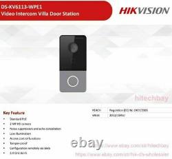 Hikvision IP Video Intercom DS-KV6113-WPE1 2MP Door station with Card Reader PoE
