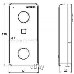 Hikvision IP Video Intercom Kit, 7 Inch Video Door Phone Kit DS-KIS603-P(B)