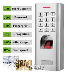 IP66 Waterproof Fingerprint Door Access Control System Password Keypad Wiegand26