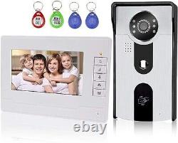 KDL 7 Video Doorbell Door Phone Intercom System RFID Access Control with Two