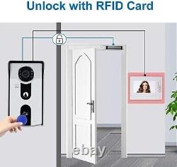 KDL 7 Video Doorbell Door Phone Intercom System RFID Access Control with Two