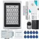 Keypad Access Control System Kit Door Lock 125 Frequency Em Card For Door Entry