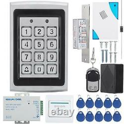 Keypad Access Control System Kit Door Lock 125 Frequency EM Card For Door Entry