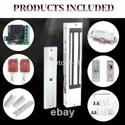 Kit Access Control Maglock 600LB Magnetic Lock 280KG Entry Door with Z L Bracket