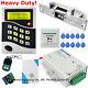 Lcd Screen Rfid Card Security Door Access Control System+electric Strike Lock