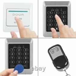 Magnetic Door Lock Access Control System Kit Keyfobs Password Home Security