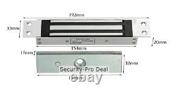 Metal 125KHz RFID Card&Password Door Access Control Kit+Magnetic Lock+2 Remotes