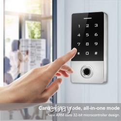 Metal Access Control Fingerprint Card Reader For Door Lock With 10 Key Buckl GDS