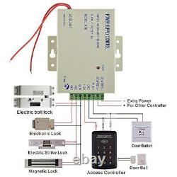 Metal Door Access Control System Kit Set + Lock Power Supply