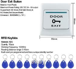 NN99 Door Access Control System Kit RFID Fingerprint Access Control Biometric +