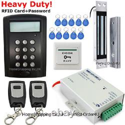New LCD RFID Card+Password Access Control System+Embedded Magnetic Lock+2 Remote