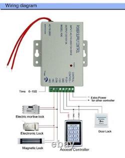 New RFID Card+Password Door Access Control System+Electric Strike Lock+Doorbell