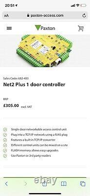 Paxton 682-493 Net2 Plus Control Unit Door Controller Access BNIB