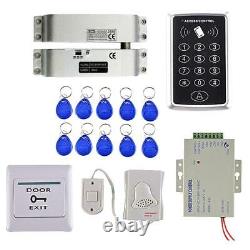 RFID/125KHz ID Card Keyfobs Access Control Kit & Electric Door Lock DIY