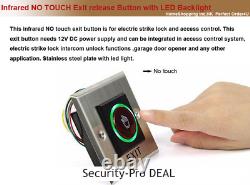 RFID Card&Password Door Access Control+ Door Magnetic Lock+ IR Touchless Exit