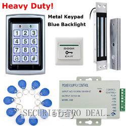 RFID Card & Password Metal Door Access Control +Inset Magnetic Lock +Exit Button
