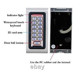 RFID Door Access Control System Kit Keypad Lock Power Supply 10pcs Key tags