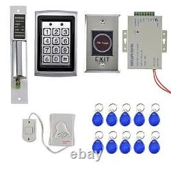 RFID Door Access Control System with 10pcs Keychain Door Bell Door Lock Home