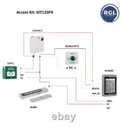 RGL Standalone Single Door Maglock Access Control Kit with Proximity Keypad