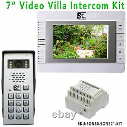 SONET Villa Intercom 7 LCD Colour Video door entry system with access control