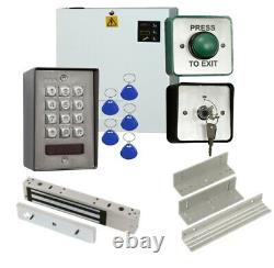 Stainless Steel Proximity Code Access Control Door Entry Keypad kit Maglock, PSU