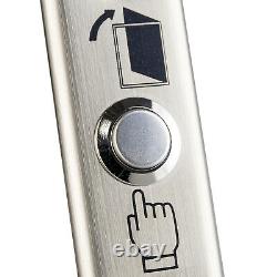 Standalone Door Access Fingerprint RFID Card Reader Exit Press Button 12V Power