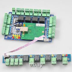 TCP/IP Network Entry 4 Doors Readers Access Control Board + Fire Alarm Panel WG