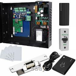 TCP/IP Network Single Door Access Control Board Kit with Power Box Strike Lock