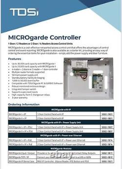 TDSI 5002-1807 MICROgarde 2 Access Control 2 Door Controller TCP/IP + ACPSU