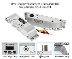 UK Door Access Control System+Dead Bolt Door Lock+2PCS Wireless Remote Controls