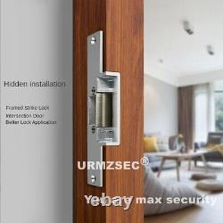 UK Door Access Control System + Door Striker Lock+ 2PCS Wireless Remote Controls