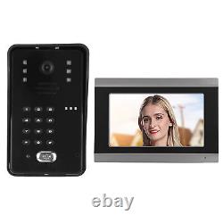 (UK Plug) 7 Inch Wired Video Door Phone Access Control System 100-240V IR