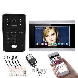 (UK Plug) 7 Inch Wired Video Door Phone Access Control System 100-240V IR