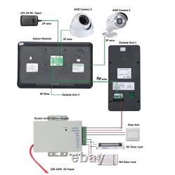 (UK Plug)Door Access Control System AHD 720P Camera Input Easy Installation