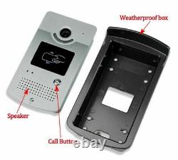 Video Door Phone Camera Access Control 2 Monitor Color Screens EM Unlocking Home