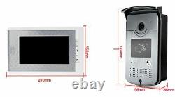 Video Door Phone Camera Access Control 2 Monitor Color Screens EM Unlocking Home