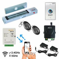 Visionis One Door Access Control Kit with Maglock, ZEM-CWI, + Exit Button