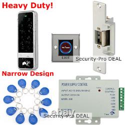 Waterproof 125KHz RFID Card+Password Access Control+Electric Strike Lock+IR EXIT