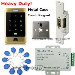 Waterproof RFID Card + Password Door Access Control System+Electric Strike Lock