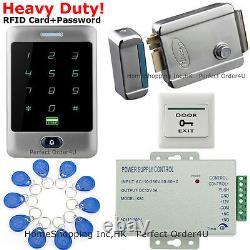 Waterproof RFID Card +Password Security Door Access Control System+Electric Lock