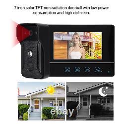 Wired Doorbell 7Inch TFT Monitor Intercom Camera Video Door Phone Access Control