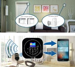 Wireless LCD Gsm Wifi Autodial Home Office Security Cctv Burglar Intruder Alarm