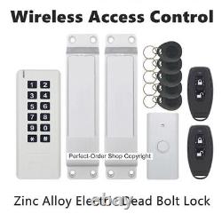 Wireless RFID Card Door Access Control +Wireless Drop Bolt Lock+ Remote Control