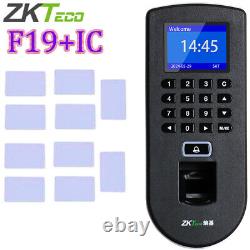 ZKTECO Door Systems Reads Fingerprint Access Control Attendance F19 IC 2.4-Inch