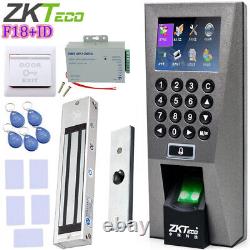 ZKTeco F18 ID Fingerprint Time Biometric Attendance Door Access Control Kit