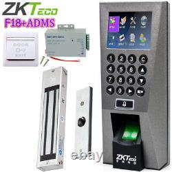 ZKTeco Fingerprint Biometric Attendance Door Access Control F18 ADMS Kit