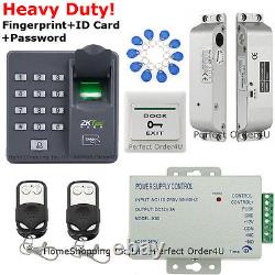 ZKTeco Fingerprint RFID Card Door Access Control System+ Electric Drop Bolt Lock