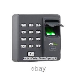 ZKTeco Fingerprint RFID Card Door Access Control System+ Electric Drop Bolt Lock